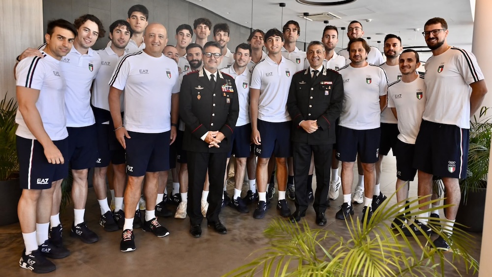 I Comandanti dei Carabinieri di Taranto e Puglia incontrano la Nazionale maschile di pallavolo a Casa Italia
