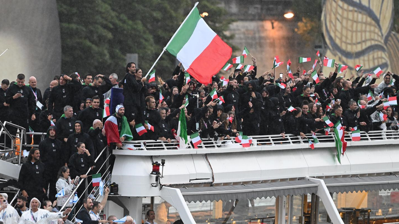 Giorgio Armani dresses the Italian team for the Opening Ceremony of the Paris 2024 Olympic Games